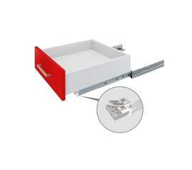 DB8881 Направляющие скрытого монтажа B-slide полного выдв.,с замком (надвижной)