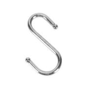 Крючок для рейлинга одинарный с шариком, хром