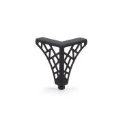 N330BL.2/100 Мебельная опора VISTA H-100мм, Матовый чёрный (нагр. 30 кг)