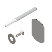 Комплект TIP-ON для дверей+планка+пластина, ДЛИННЫЙ, с магнитом, белый шелк(50) 956A1004   TIP-ON* V