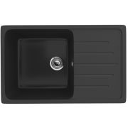 Мойка «Ulgran» U-400, общий размер 750х495, ультра-чёрный (344)