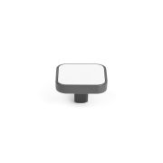 RC524GR.1/W Ручка-кнопка CUBO BASICO, Серый/Белый (25)