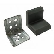 Уголок 28 х 28 с декоративной крышкой пластик+мелалл АНТРАЦИТ (500)