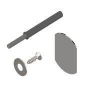 Комплект TIP-ON для дверей+планка+пластина, ДЛИННЫЙ, с магнитом, серый (50) 956A1004  TIP-ON* V1R736