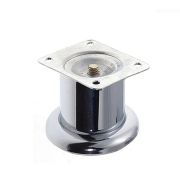 А174/H80 Ножка цокольная, 50*80мм, хром,  НЕ РЕГУЛИРУЕМАЯ   РАСПРОДАЖА