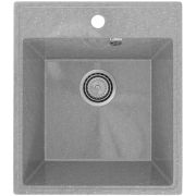 Мойка ULGRAN Practik PR 425, односекционная, размер 425х485х195, светло-серый (003)