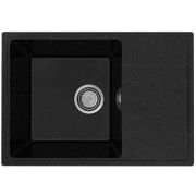 Мойка ULGRAN Practik PR 600, односекционная, размер 600х420х190, черный оникс (004)