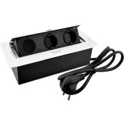 Удлинитель AQ PLUG-X H1 горизонтальный 3xSCHUKO белый (14.0105)