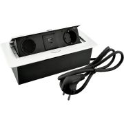 Удлинитель AQ PLUG-X H2 горизонтальный 2xSCHUKO 1xUSB А 1xUSB C белый (14.0102)