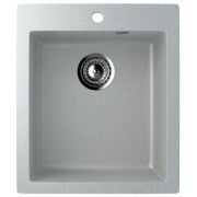 Мойка «Ulgran» U-404 односекционная, размер 420х500х210 мм, серый (310)