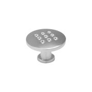 RC011CP.4 Ручка кнопка ПЕРФОРИРОВАННАЯ (50), хром